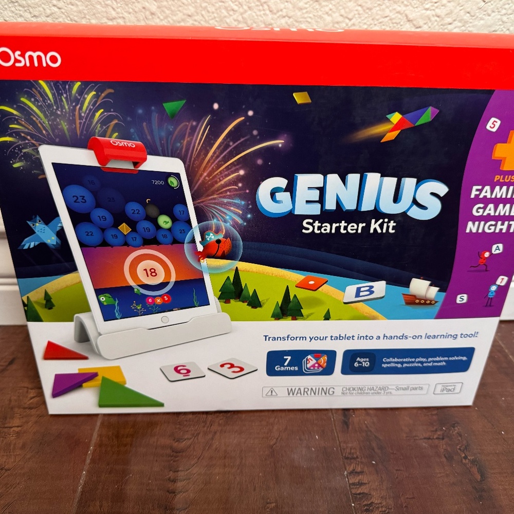 Brand New : Osmo Genius Starter Kit Family Game Night 7 Games